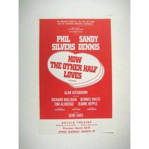 How the Other Half Loves FLYER Opening March 1971 Phil Silvers Sandy Dennis